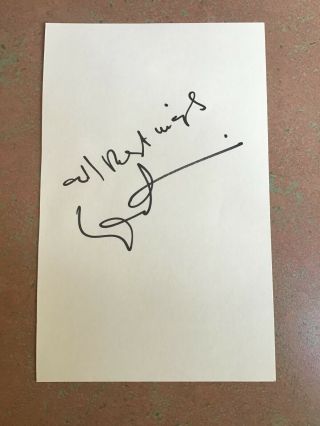 Gary Oldman Autograph - Star Of The Dark Knight,  Harry Potter And Sid And Nancy