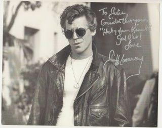 Jeff Conaway Signed 8 X 10 Black And White Grease Kinickie Great Content