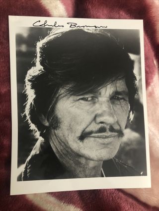 Charles Bronson Signed Autographed 8x10 Photo Actor