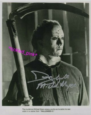 Don Shanks As Michael Myers In Halloween 5: The Revenge Signed 8x10 Photo W/coa