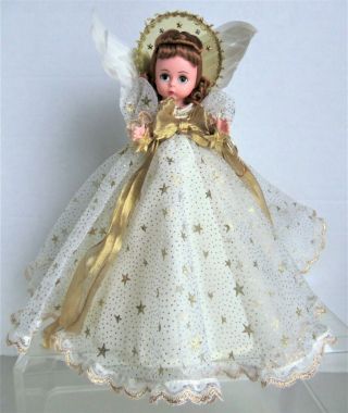 Madame Alexander Heavenly Angel Tree Topper Doll,  75th Anniversary,  Gold & White