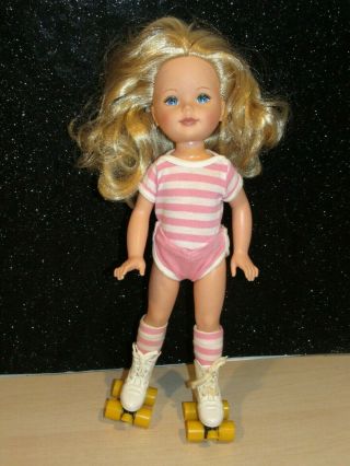 Vintage 1984 Tomy Hang Ten 18 " Kimberly Skating Doll W/ Roller Skates Doll