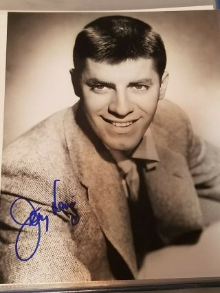 Jerry Lewis Signed 8x10 The Nutty Professor