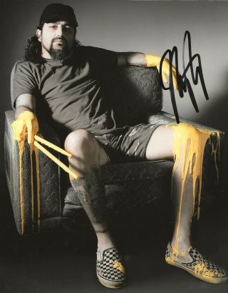 Mike Portnoy Of Dream Theater Real Hand Signed Photo 3 Winery Dogs