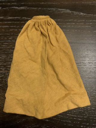 Vintage 1960s Barbie Doll Fashion Pak Mustard Yellow Knit Long Skirt