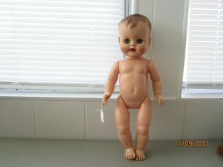 20” Vintage Unmarked Doll Baby Doll Molded Hair Eugene? Tlc