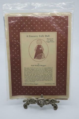 Gail Wilson Duggan Topsy Turvy Country Folk Art Rag Doll Kit Pattern G 1987