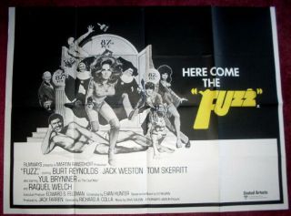 Cinema Poster: Fuzz 1972 (quad) Burt Reynolds Raquel Welch Yul Brynner