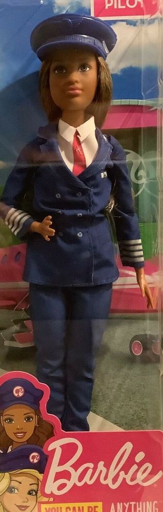Barbie Careers African American Pilot Doll “you Can Be Anything”
