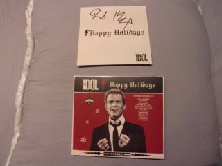 Billy Idol Hand Signed Happy Holidays Cd & Insert Booklet Merry Christmas