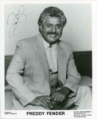 Freddy Fender Autograph Of The Texas Tornados Singer Sacred Love Signed Photo
