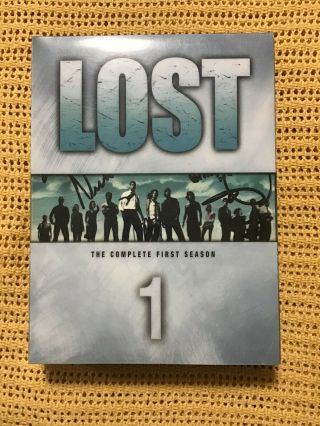 Lost Season 1 Dvd Signed By Cast: Matthew Fox,  Michael Emerson,  Carbonell,  More