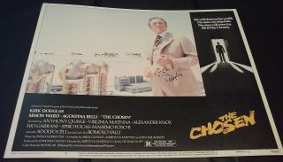 Kirk Douglas - " The Chosen " Lobby Card No.  5 - Signed In Person