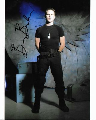 Ben Browder Stargate Sg - 1 Autographed Photo Signed 8x10 5 Lt Cameron Mitchell