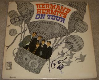 Peter Noone Authentic Signed Record Album Vinyl Lp Autographed,  Herman 