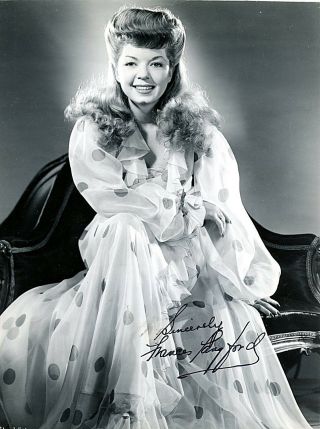 Frances Langford : Actress ; Vintage Signed Photograph