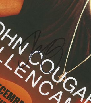 John Cougar Mellencamp autographed gig poster 2