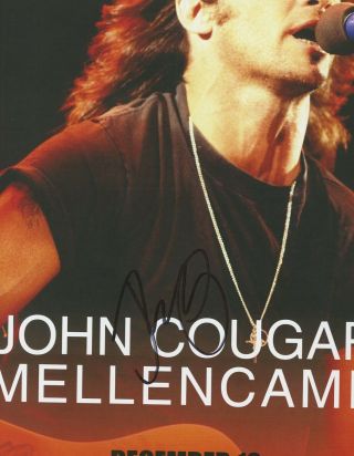 John Cougar Mellencamp autographed gig poster 3