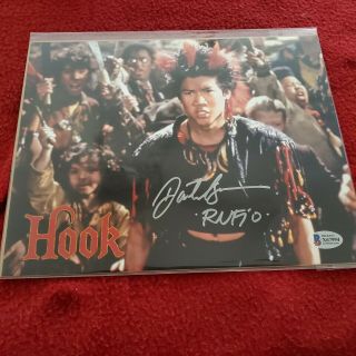 Hook " Peter Pan " Rufio Dante Basco Signed Autographed Print W/ Beckett A