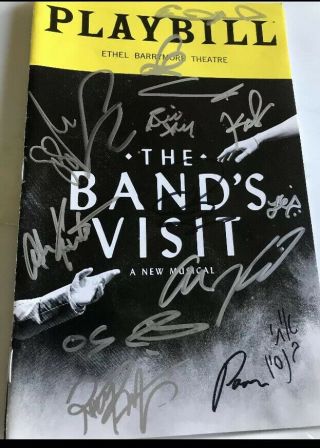 Katrina Lenk The Bands Visit Complete Cast Signed Broadway Playbill Company