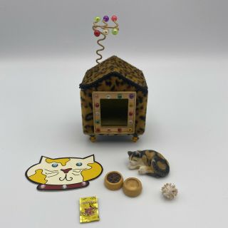 American Girl Retired Ag Mini Illuma Rooms Callie Pet Cat Kitty Accessories 1:12