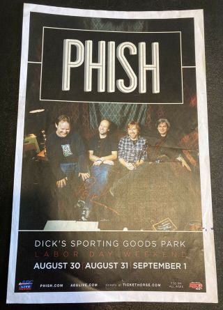 Page & Mike Gordon Signed / Autographed Phish 2013 Dicks - Colorado Promo Poster