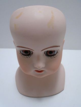 Vintage Armand Marseille 370 1/2 Bisque Doll Head Shoulders 4 " Tall 1985 German