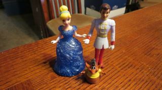 Disney Princess Magiclip Glitter Glider Dress W/cinderella,  Prince Charming,  Gus