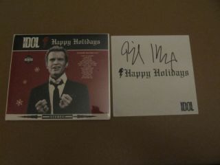 Autographed Billy Idol Happy Holidays CD with Signed insert booklet 2