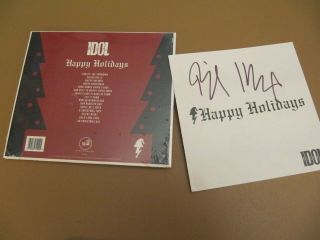 Autographed Billy Idol Happy Holidays CD with Signed insert booklet 3