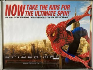 Cinema Poster: Spider - Man 2002 (certificate Change Quad) Tobey Maguire