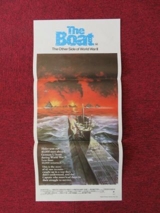The Boat / Das Boot Folded Australian Daybill Poster Wolfgang Petersen 1981