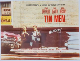 Tin Men Uk Quad Film Poster 1987