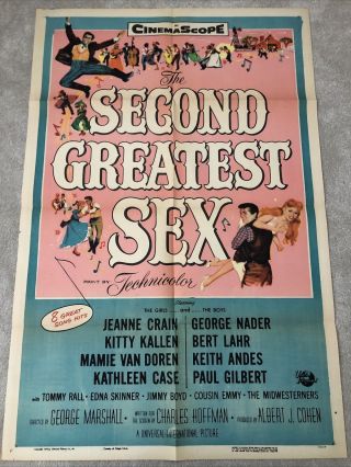 The Second Greatest Sex (1955) Us One Sheet Cinema Poster