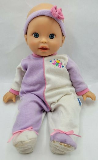 Vintage 2002 Fisher Price Little Mommy Baby Doll Blue Eyes Bumble Bee Mattel 2