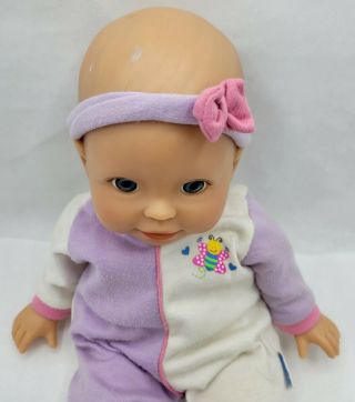 Vintage 2002 Fisher Price Little Mommy Baby Doll Blue Eyes Bumble Bee Mattel 3