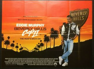 Beverly Hills Cop 2 1987 Cinema Uk Quad Movie Poster Eddie Murphy