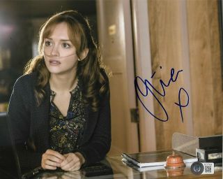 Olivia Cooke Autographed Signed Bates Motel Emma Bas 8x10 Photo