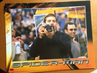 Lobby Cards: Spider - Man 2002 (set Of 8 Cards) Tobey Maguire Kirsten Dunst