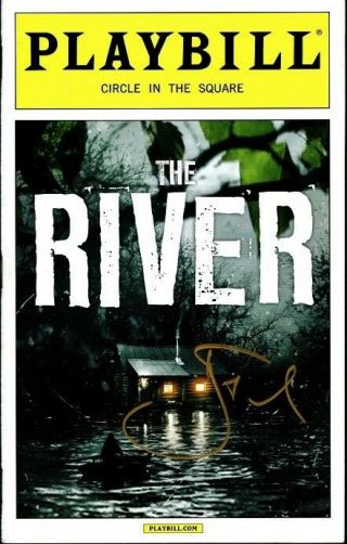 The River In - Person Signed Playbill By Hugh Jackman