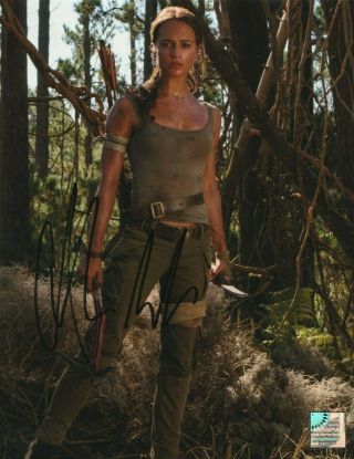 Alicia Vikander/ Tomb Raider,  Burnt,  Sexy Signed Autograph 8x10 Matte W/coa