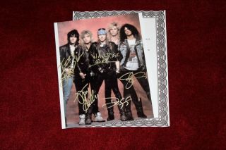 Guns N Roses Photograph Handsigned 8 X 10,  With