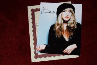 Stevie Nicks Photograph Handsigned 8 X 10,  With