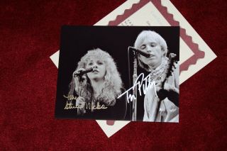 Tom Petty & Stevie Nicks Photograph Handsigned 8 X 10,  With