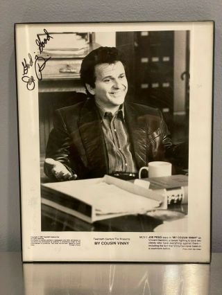 Authentic Joe Pesci Autograph My Cousin Vinny Hand Signed Framed Pic 8x10 Glossy