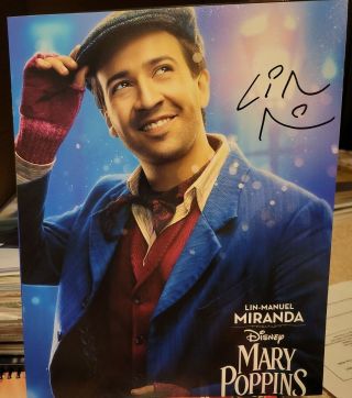 Lin Manuel Miranda Signed 8x10 Photo Autographed Mary Poppins Hamilton