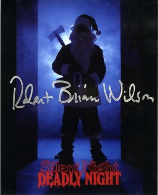 Robert Brian Wilson Signed Color 8x10 Satin Photo Silent Night Deadly Night