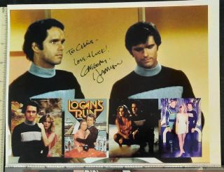 GREGORY HARRISON LOGAN ' S RUN IN PERSON AUTOGRAPH COOL PICTURE 2