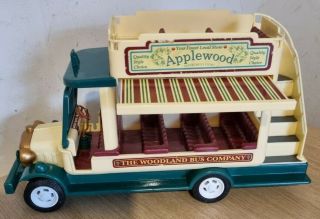 Rare Sylvanian Families Woodland Applewood Double Decker Bus