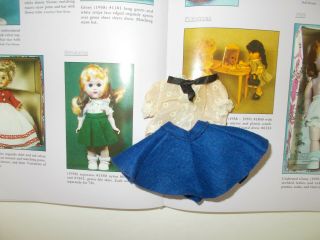 Vintage Vogue Tagged Ginny Doll Blue Felt Skirt & Nylon Blouse Separates Ca 1958